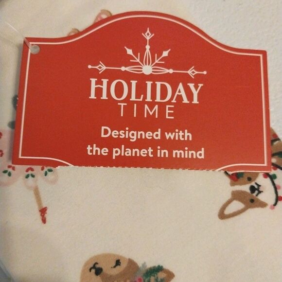 Holiday Time Girl's Leggings Sz 4T Ivory Gifts Gingerbread Stockings Reindeer - Picture 5 of 8